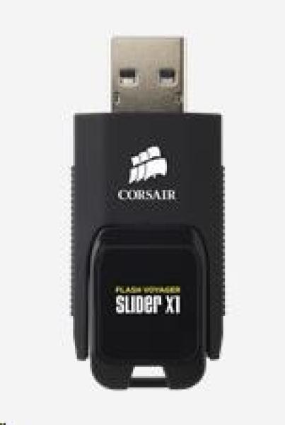 Flash disk CORSAIR 32GB Voyager Slider X1,  USB 3.0,  čierna3