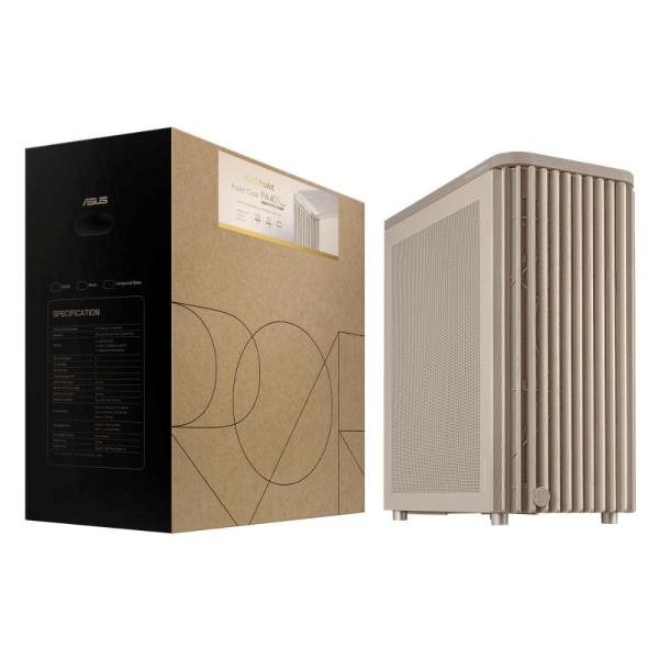 ASUS case PROART PA401 WOOD MESH PWM,  ATX,  2x 160mm Fan,  1x 120mm Fan,  Fan Hub,  beige (béžová)11