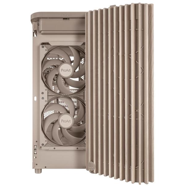 ASUS case PROART PA401 WOOD MESH PWM,  ATX,  2x 160mm Fan,  1x 120mm Fan,  Fan Hub,  beige (béžová)7