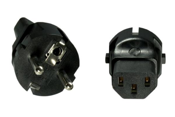 Adaptér CEE 7/ 7 na IEC C13 napětí 230V,  10A