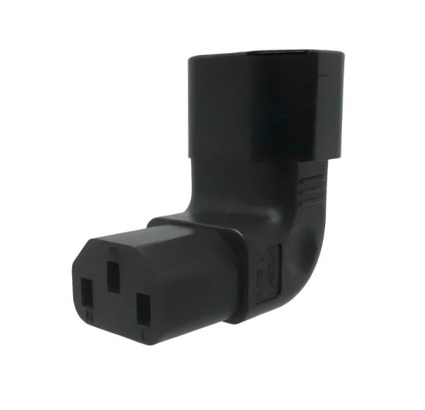 Adaptér vertikálně úhlový IEC C13 na IEC C14 napětí 230V,  10A1