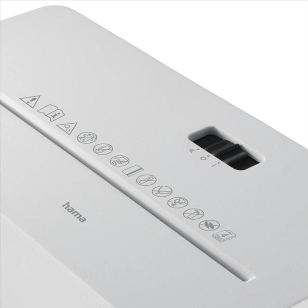 Hama Safe X40-W,  skartovačka,  krížový rez,  4 lisy,  bezpečnostná úroveň P4 T4 E3,  biela4
