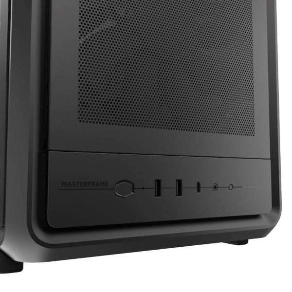 Cooler Master case MasterFrame 500 Mesh Black,  Průhledná bočnice,  ATX,  2x 200mm Fan,  1x 120mm Fan,  Černá7