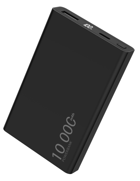 WG - Power Bank 10000 mAh,   USB-C PD 20W + USB-A 22.5W,  černá