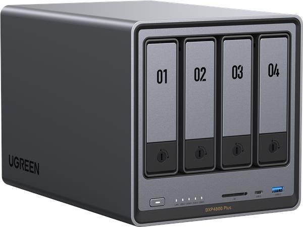 UGREEN NASync DXP4800 Plus (6C/ Gold8505/ 4, 4GHz/ 8GBRAM/ 4xSATA/ 2xM.2/ 1x2, 5GbE/ 1x10GbE/ 2xUSB2.0/ 2xUSB3.2/ 1xUSB-C/ HDMI/ SD)3