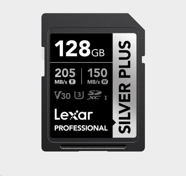 Lexar 128GB Pro SILVER PLUS SDXC C10 V30 U3