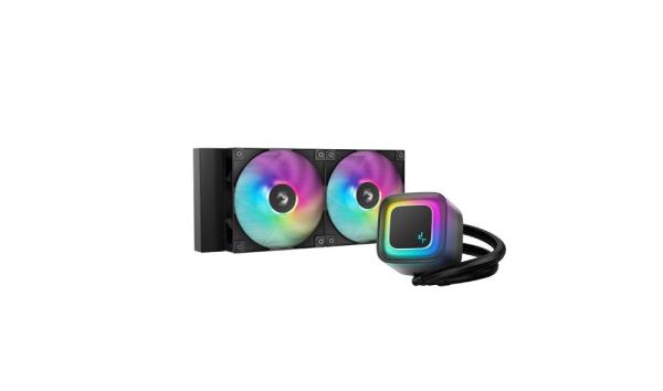 DEEPCOOL Vodní chladič LE240 V2,  ARGB,  2x120mm,  AM5,  LGA1851,  černá