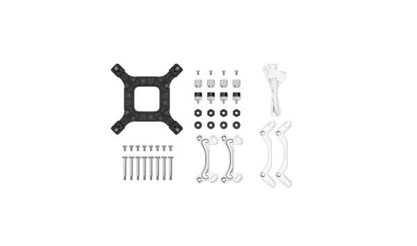 DEEPCOOL Vodní chladič LE240 WH V2,  ARGB,  2x120mm,  AM5,  LGA1851,  bílá4