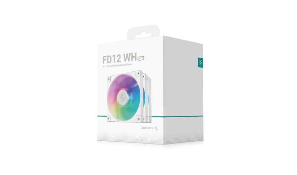 DEEPCOOL Ventilátor FD12 ARGB WH 3v1,  3x120mm,  ARGB,  bílá9