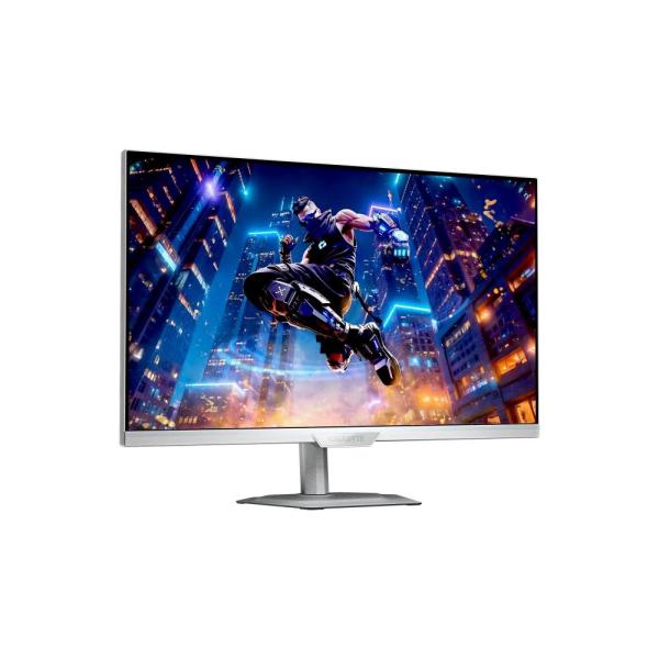 GIGABYTE LCD - 27" Gaming monitor M27UP ICE,  SS IPS,  3840x2160 UHD,  160Hz,  1000:1,  350cd/ m2,  1ms,  2xHDMI,  1xDP,  bílá2