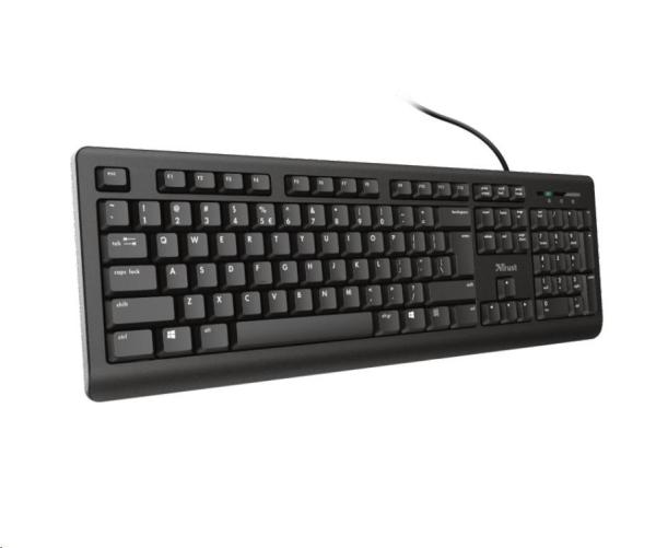 TRUST klávesnice PRIMO, membránová, USB, CZ/SK1