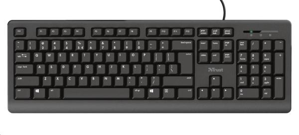 TRUST klávesnice PRIMO, membránová, USB, CZ/SK3