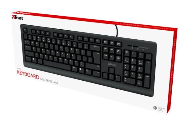 TRUST klávesnice PRIMO, membránová, USB, CZ/SK4