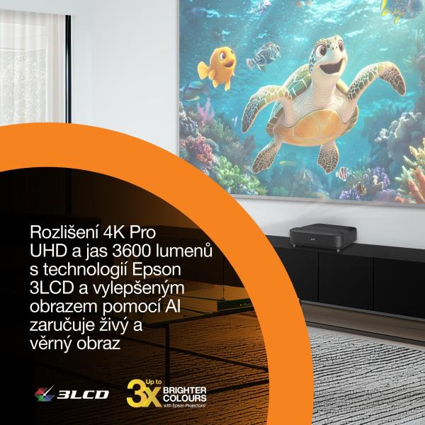 Epson Lifestudio Grand – EH-LS670B metalická čierna,  4K PRO-UHD,  3600lm,  HDMI,  USB,  Google TV,  240Hz8