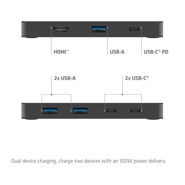 Club3D KVM Switch,  2xUSB-C na HDMI,  4K60Hz,  PD 100W3