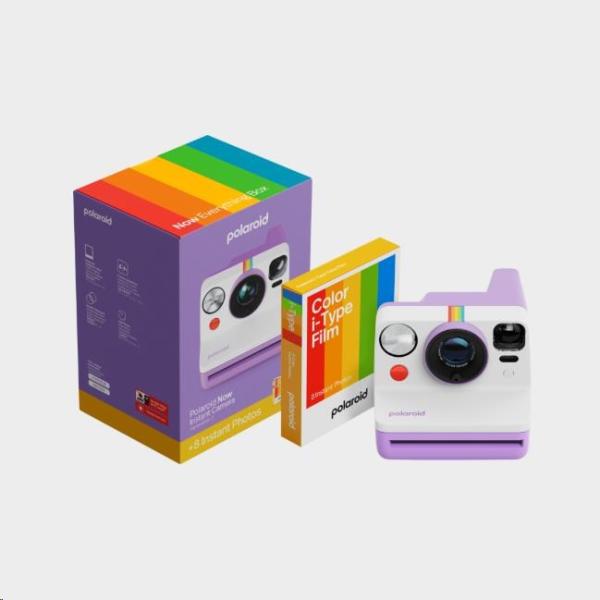 Polaroid Now Gen 3 Purple bundle with Color Film (8 photos)