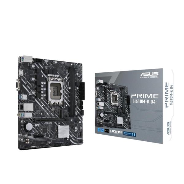 ASUS MB Sc LGA1700 PRIME H610M-K D4,  Intel H610,  2xDDR4,  1xHDMI,  1xVGA,  mATX