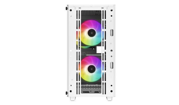 DEEPCOOL Case CC360 WH ARGB,  mATX,  Průhledná bočnice,  3x120mm Fan,  bílá6