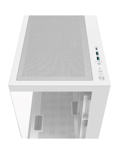 DEEPCOOL Case CG380 3F WH,  mATX,  ARGB,  Průhledná bočnice,  3x120mm Fan,  bílá2