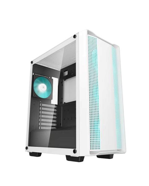 DEEPCOOL Case CC560 WH V2,  ATX,  Průhledná bočnice,  4x120mm Fan,  bílá