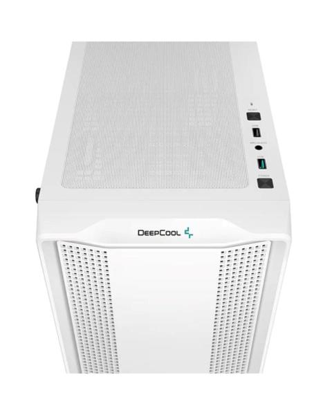 DEEPCOOL Case CC560 WH V2,  ATX,  Průhledná bočnice,  4x120mm Fan,  bílá2