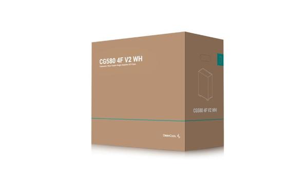 DEEPCOOL Case CG580 4F V2 WH,  ATX,  Průhledná bočnice,  4x120mm ARGB,  bílá10