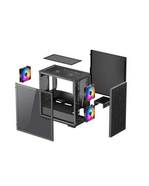 DEEPCOOL Case MATREXX 40 3FS,  mATX,  3x120mm Fan,  černá3