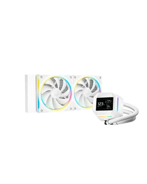 DEEPCOOL Vodní chladič LM240 WH,  ARGB,  2x 120mm,  AM5,  LGA1851,  bílá