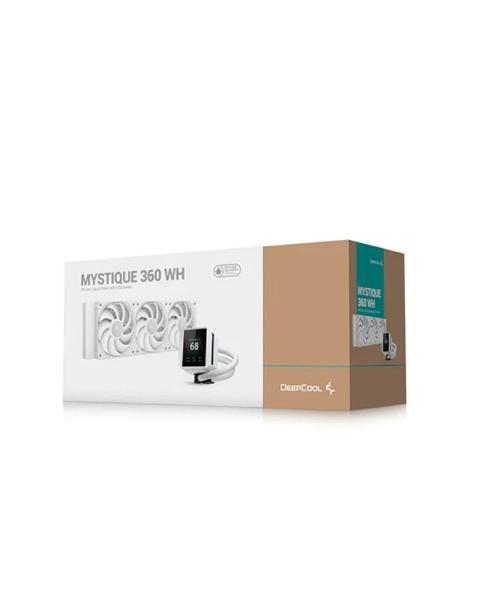 DEEPCOOL Vodní chladič MYSTIQUE 360 WH,  ARGB,  3x 120mm,  AM5,  LGA1851,  bílá5