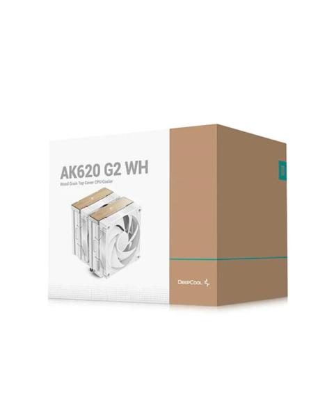 DEEPCOOL CPU Chladič AK620 G2 WH,  2x120,  LGA1851,  AM5,  bílá5
