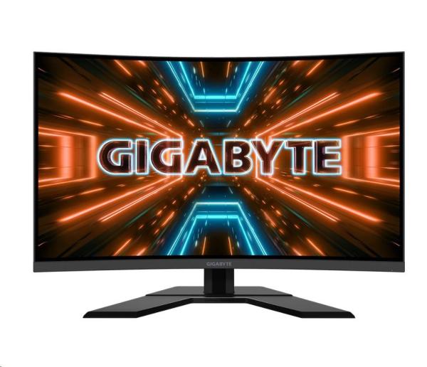 GIGABYTE LCD - 31.5" herný monitor G32QC A,  2560x1440 QHD,  350 cd/ m2,  1 ms,  2xHDMI 2.0,  1xDP 1.2,  2xUSB 3.0,  krivka,  VA1