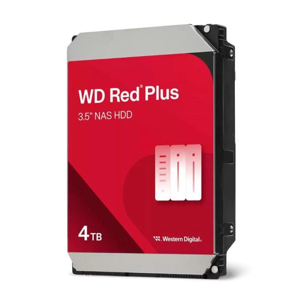 WD RED PLUS NAS WD40EFZZ 4TB, SATA III 3.5", 128MB 5400RPM, 180MB/ s, CMR