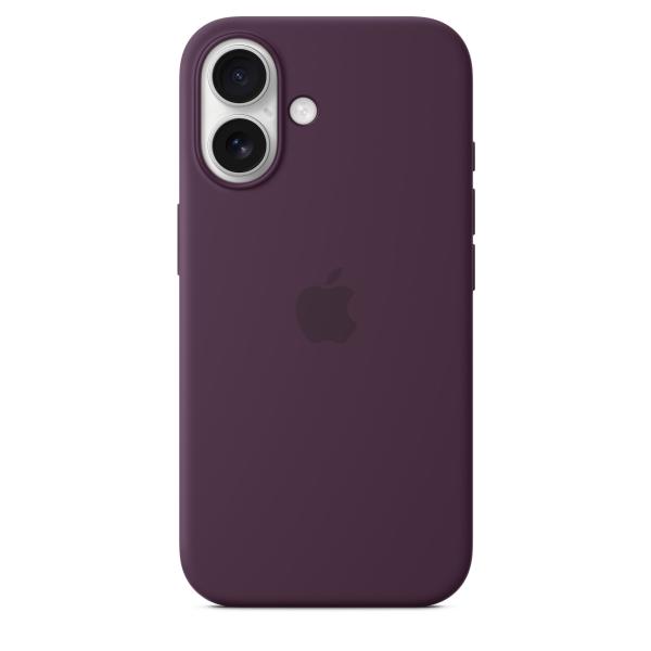 iPhone 16 Silicone Case with MS - Plum