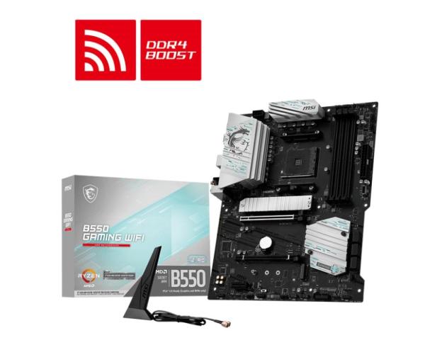 MSI MB Sc AM4 B550 GAMING WIFI,  AMD B550,  1xHDMI 1xDP,  4xDDR4,  ATX