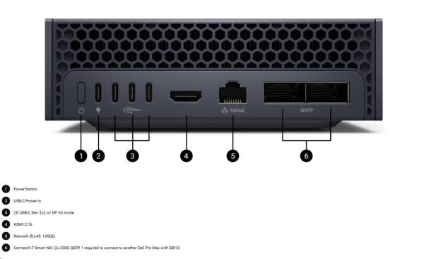 DELL PC Pro Max with GB10 FCM1253/ TPM/ NVIDIA GB10 Grace/ 128GB/ 4TSSD/ NVIDIA GB10 Blackw/ 280W Type-C/ NVIDIA DGX OS7/ 1Y NBD2