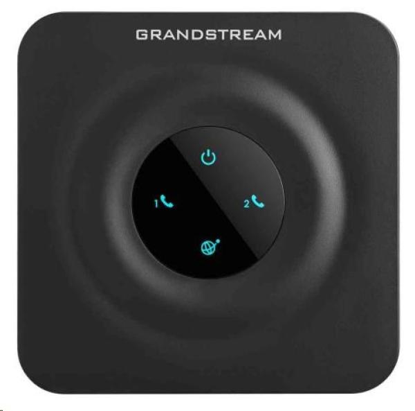 Grandstream HT802 V2 (ATA), 2x FXS, 2 SIP účty, 1x LAN, 3-cestná konf., auto-provisioning