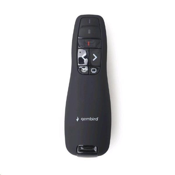 GEMBIRD Bezdrátový presenter WP-L-02,  s laserovým ukazovátkem