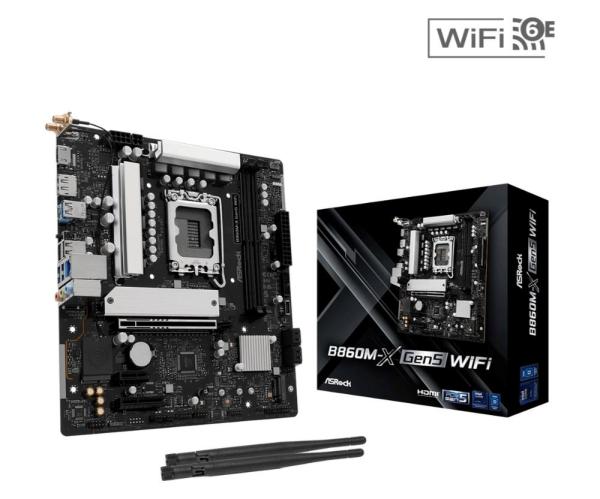 ASRock MB Sc LGA1871 B860M-X Gen5 WiFi,  Intel B860,  2xDDR5,  1xDP,  1xHDMI,  mATX