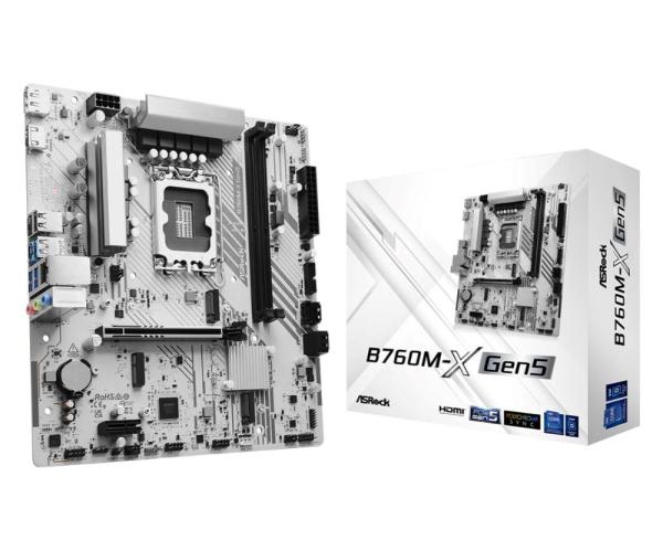 ASRock MB Sc LGA1700 B760M-X Gen5,  Intel B760,  2xDDR5,  1xDP,  1xHDMI,  mATX