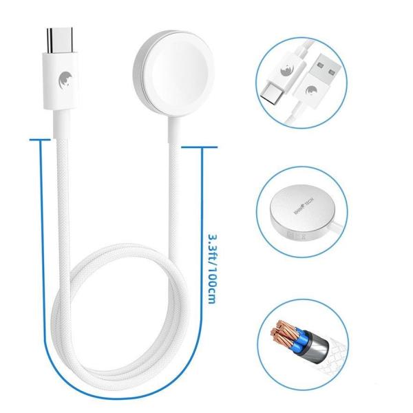 RhinoTech magnetický nabíjací kábel USB-A pre Apple Watch2