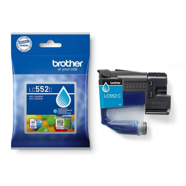 Brother LC-552C - atrament azúrový