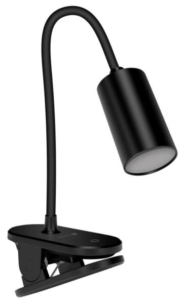 CONNECT IT Stolní LED lampa CLIP 2 s klipem,  černá