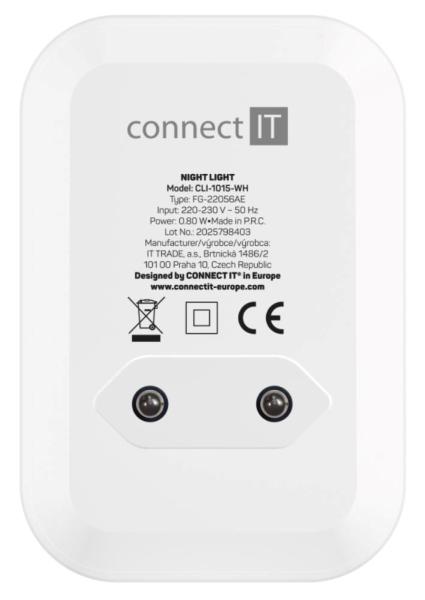 CONNECT IT Noční LED světlo Sparkle 1 Sensor,  teplé světlo,  bílá5