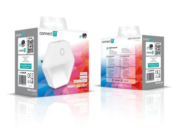 CONNECT IT Noční LED světlo Sparkle 2,  teplé světlo,  bílá5