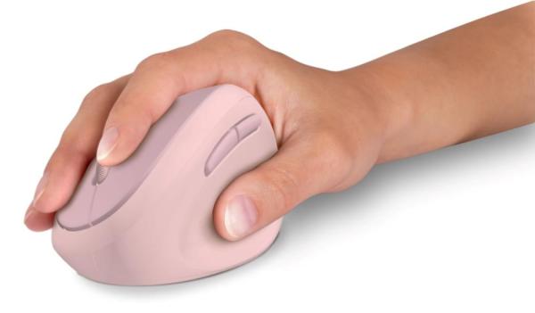 CONNECT IT FOR HEALTH LADIES PINK Bezdrátová vertikální myš,  ergonomická,  růžová2