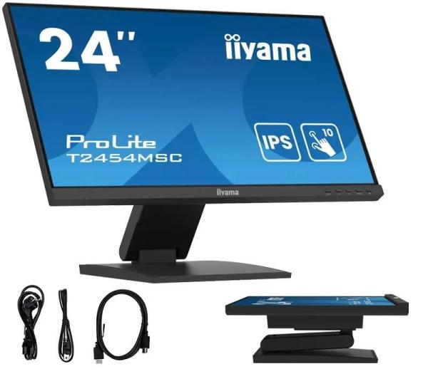 Iiyama ProLite T2454MSC-B3AG,  Projected Capacitive,  10 TP,  Full HD,  USB,  kit (USB),  black
