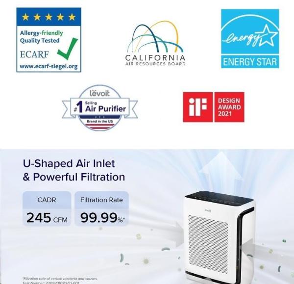 BAZAR - Levoit Vital 200S Pro SMART čistička vzduchu - Poškozený obal (Komplet)8