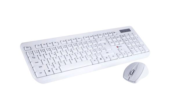 C-TECH Klávesnice KBM-105, drátový combo set s myší, USB, CZ/SK