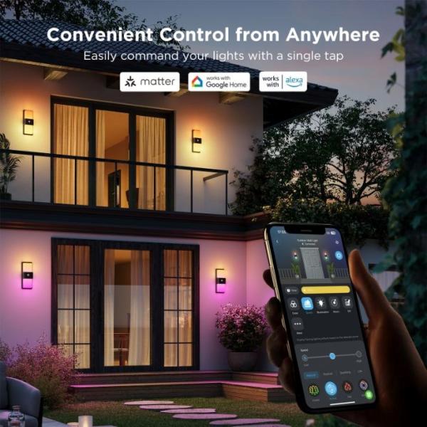 BAZAR - Govee RGBICWW Smart venkovní nástěnné světlo 1500lm Matter - Poškozený obal (Komplet)2
