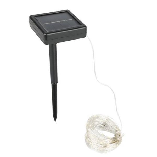 Solight LED solární řetěz,  200LED,  22m,  teplá bílá5